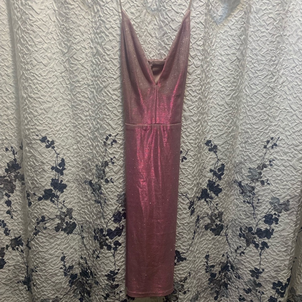 Pink, shimmery Slip Dress for Night Out